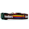 Steelers football dog collar handmade adjustable buckle 5/8" wide or leash Petcollarshandmade