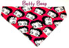 Betty Boop Dog Bandana Over the Collar dog bandana Dog collar bandana Petcollarshandmade