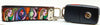 Picasso Key Fob Wristlet Keychain 1" wide Zipper pull Camera strap handmade - Petcollarshandmades
