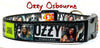 Ozzy Osbourne dog collar Rock N Roll handmade adjustable buckle 1" or 5/8" wide Petcollarshandmade