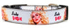 Lady Gaga dog collar Handmade adjustable buckle 1"wide or leash Pop music Petcollarshandmade