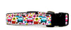 VW Bus dog collar handmade adjustable buckle collar 5/8" wide or leash Petcollarshandmade