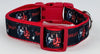 Thriller Michael dog collar Handmade adjustable buckle collar 1" wide or leash Petcollarshandmade