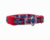 Top Gun Goose dog collar handmade adjustable buckle 5/8" wide or leash Movie Petcollarshandmade