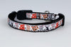 Kittens cat or small dog collar 1/2" wide adjustable handmade bell or leash Petcollarshandmade
