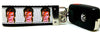 David Bowie Key Fob Wristlet Keychain 11/4"wide Zipper pull Camera strap - Petcollarshandmades