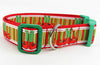 Christmas dog collar Elf shoes handmade adjustable buckle collar 1" wide Petcollarshandmade
