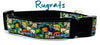 Rugrats Dog collar handmade adjustable buckle collar 1" wide 5/8" wide or leash Petcollarshandmade