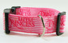 Princess Dog collar handmade adjustable buckle collar 1" wide or leash Pink $6 - Petcollarshandmades