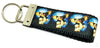 Gizmo Key Fob Wristlet Keychain 1"wide Zipper pull Camera strap handmade - Petcollarshandmades