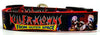 Killer Klowns dog collar handmade adjustable buckle collar 1" wide or leash - Petcollarshandmades