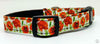 Flowers dog collar handmade adjustable buckle collar 5/8" wide or leash fabric - Petcollarshandmades