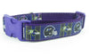 Ravens dog collar handmade adjustable buckle collar football 1" wide or leash Petcollarshandmade