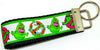 Ghostbusters Key Fob Wristlet Keychain 1 1/4"wide Zipper pull Camera strap - Petcollarshandmades