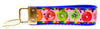 Donuts Key Fob Wristlet Keychain 1"wide Zipper pull Camera strap handmade Petcollarshandmade