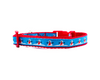 Snowman cat or small dog collar 1/2" wide adjustable handmade or leash Petcollarshandmade