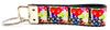 I Love Dogs Key Fob Wristlet Keychain 1"wide Zipper pull Camera strap handmade Petcollarshandmade