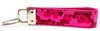 Camo Pink Key Fob Wristlet Keychain 1"wide Zipper pull Camera strap handmade Petcollarshandmade
