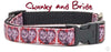 Chuck & Bride Dog collar handmade adjustable buckle collar 5/8"wide or leash - Petcollarshandmades