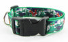 Gumby dog collar handmade adjustable buckle collar 1" wide leash Petcollarshandmade