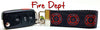 Fire Dept. Key Fob Wristlet Keychain 1 1/4"wide Zipper pull Camera strap - Petcollarshandmades