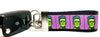 Frankenstein Key Fob Wristlet Keychain 1 1/4"wide Zipper pull Camera strap - Petcollarshandmades