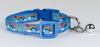 Rainbows cat or small dog collar 1/2" wide adjustable handmade bell or leash Petcollarshandmade