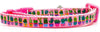 Cactus cat or small dog collar 1/2"wide adjustable handmade bell or leash Petcollarshandmade