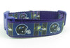 Ravens dog collar handmade adjustable buckle collar football 1" wide or leash Petcollarshandmade
