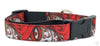 Day Of The Dead dog collar handmade adjustable buckle collar 1"wide or leash - Petcollarshandmades