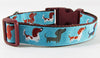 Dachshund dog collar handmade adjustable buckle collar 1" wide or leash Petcollarshandmade