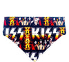 Kiss Dog Bandana Over the Collar dog bandana Dog collar bandana music icon Petcollarshandmade