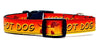 Hot Dog Dachshunds dog collar handmade adjustable buckle 5/8" wide or leash Petcollarshandmade