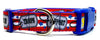 Support Our Troops dog collar handmade adjustable buckle collar 1" wide or leash - Petcollarshandmades
