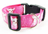 Chihuahua dog collar handmade adjustable buckle collar 1" or 5/8" wide or leash Petcollarshandmade