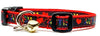Autism cat or small dog collar 1/2" wide adjustable handmade bell or leash - Petcollarshandmades