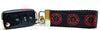 Fire Dept. Key Fob Wristlet Keychain 1 1/4"wide Zipper pull Camera strap - Petcollarshandmades