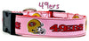 SF 49ERS girl dog collar handmade adjustable buckle 1" or 5/8" wide or leash Petcollarshandmade