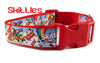 Skittles dog collar Handmade adjustable buckle collar 1" or 5/8" wide or leash Petcollarshandmade