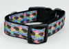Oreo dog collar handmade 12.00 all sizes adjustable buckle collar 1"wide leash - Petcollarshandmades
