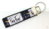Pink Floyd Key Fob Wristlet Keychain 1"wide Zipper pull Camera strap handmade Petcollarshandmade
