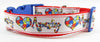 Autism Awareness dog collar handmade adjustable buckle collar 1 wide or leash - Petcollarshandmades