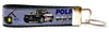 Police Key Fob Wristlet Keychain 1"wide Zipper pull Camera strap handmade Petcollarshandmade