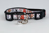 Kittens cat or small dog collar 1/2" wide adjustable handmade bell or leash Petcollarshandmade