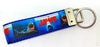 Jaws movie Key Fob Wristlet Keychain 1"wide Zipper pull Camera strap handmade - Petcollarshandmades