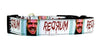 Redrum The Shining dog collar handmade adjustable buckle collar 1" wide or leash Petcollarshandmade