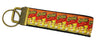 Cheetos Key Fob Wristlet Keychain 1"wide Zipper pull Camera strap handmade - Petcollarshandmades