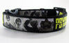 Psycho dog collar adjustable buckle collar 1" wide or leash horror movie Petcollarshandmade