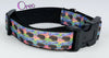 Oreo dog collar handmade 12.00 all sizes adjustable buckle collar 1"wide leash - Petcollarshandmades