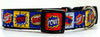 Super Hero dog collar handmade adjustable buckle collar 1" wide or leash $6 - Petcollarshandmades